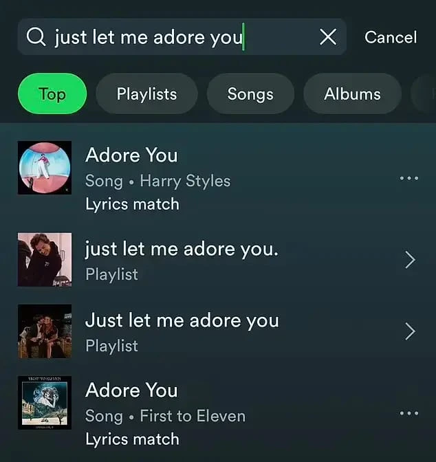 Spotify Premium APK 30 Search auto complete