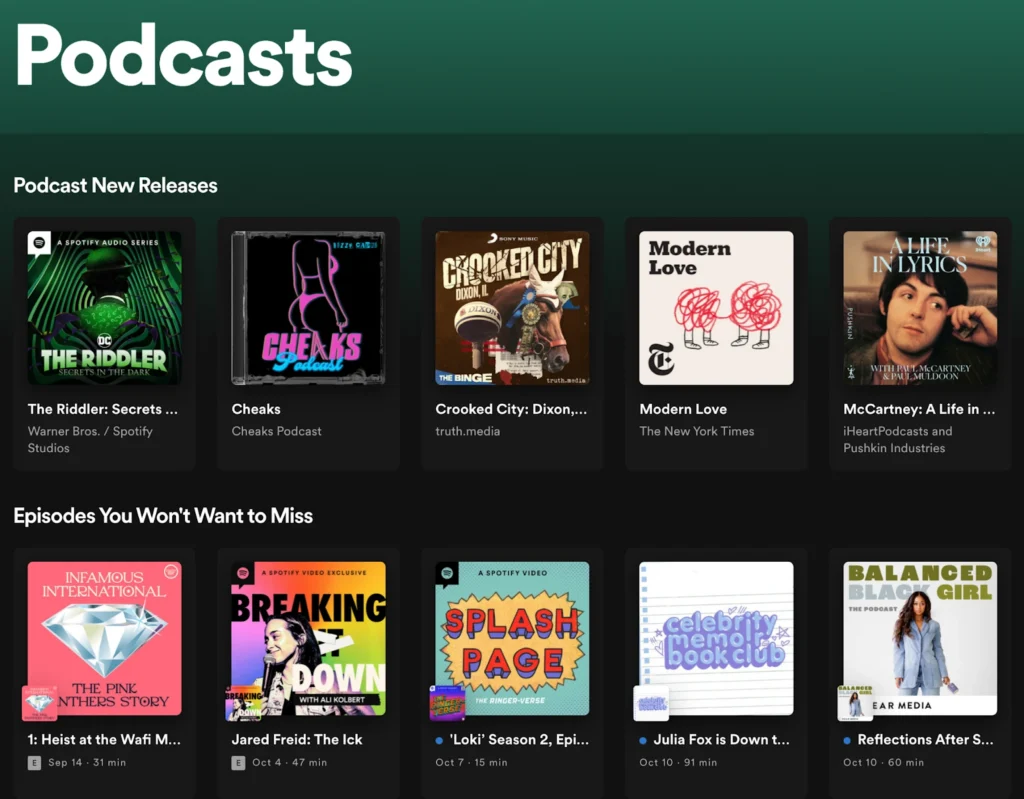 Spotify Premium APK 12 spotifyPodcast